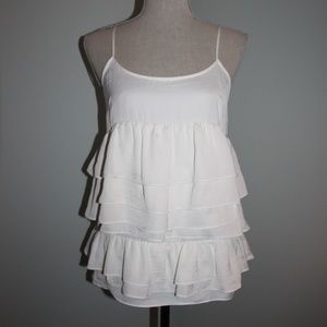 Who What Wear ruffled layered tank top